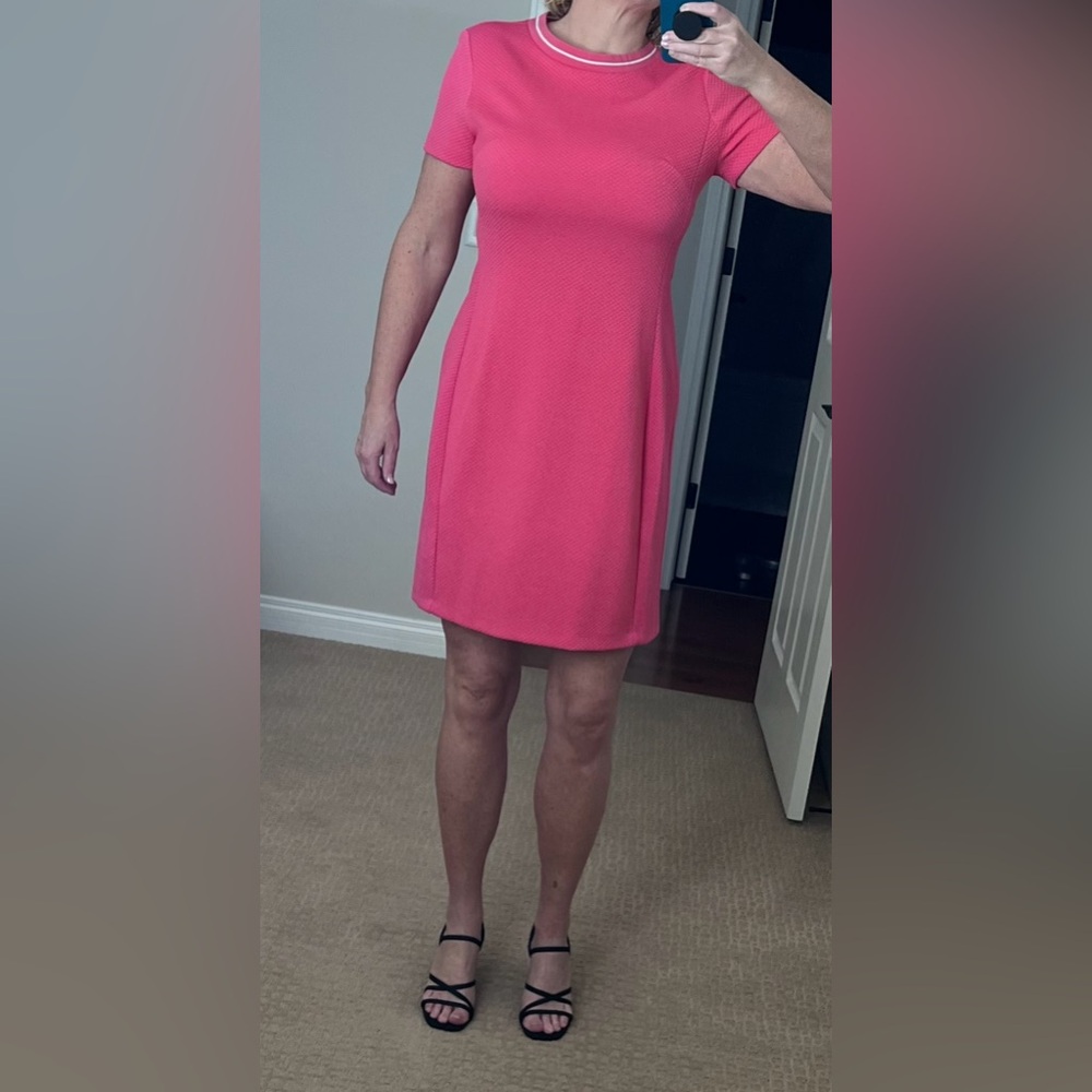 Pink Short Sleeve Dress